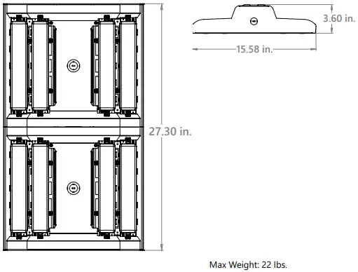 ALBEO ABV4 Series LED High Bay Luminaire - Figure 13