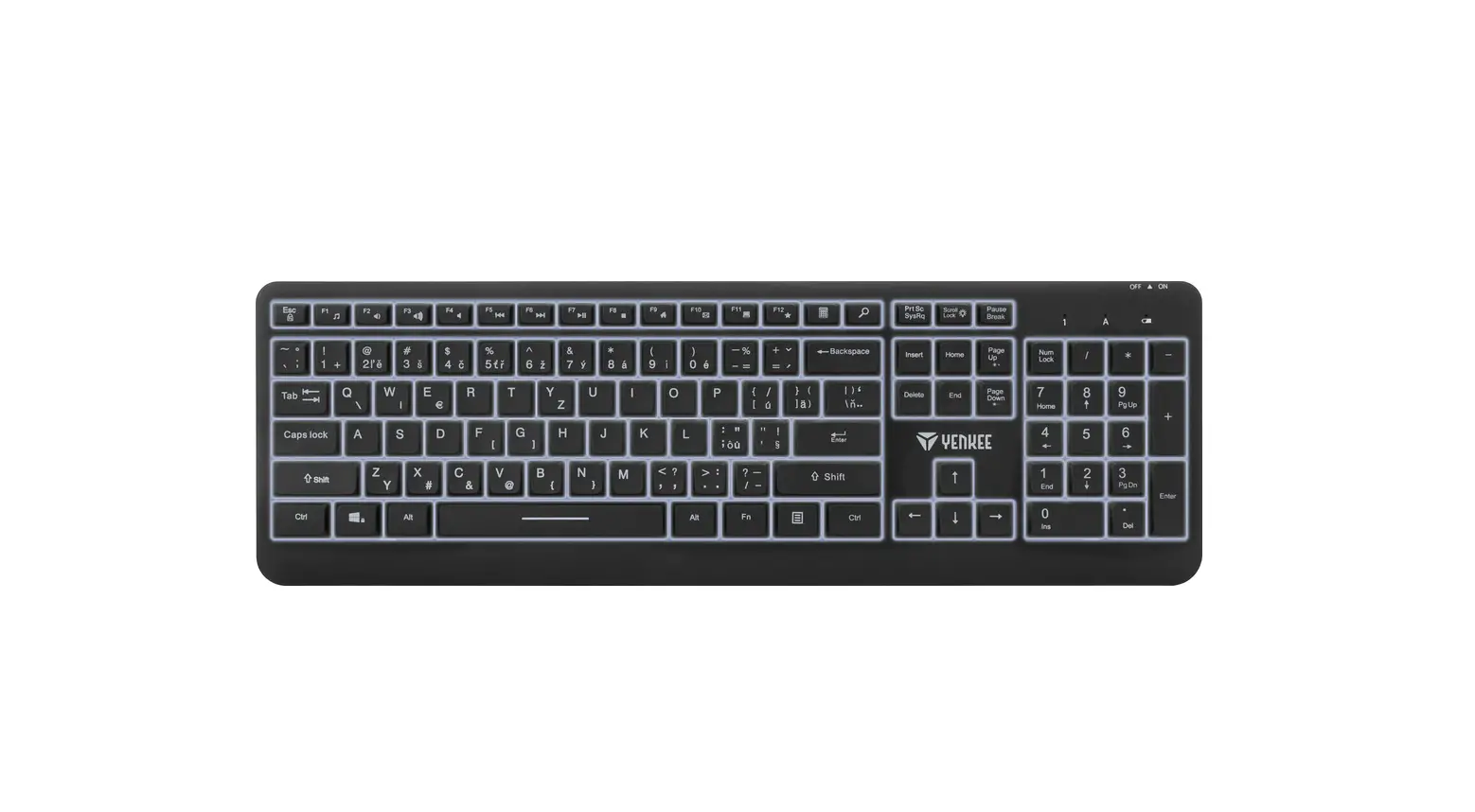 Yenkee Ykb 2025 2.4g Wireless Backlit Keyboard Splendor User Manual