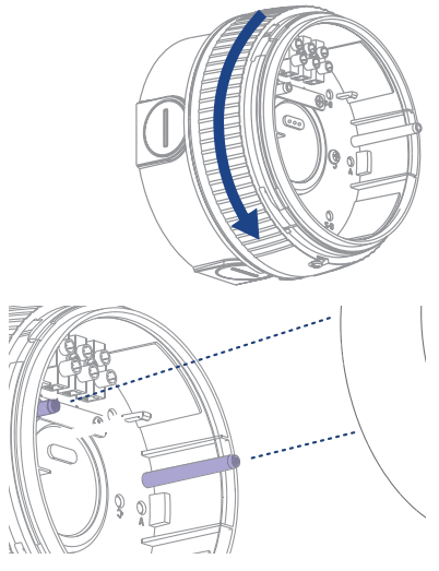 LOREX W452AS Series Wired Floodlight Security Camera - Junction Box 1