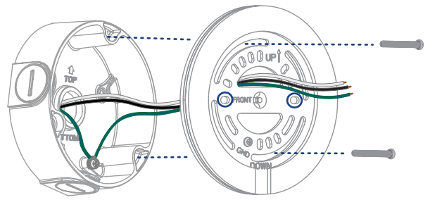 LOREX W452AS Series Wired Floodlight Security Camera - Junction Box