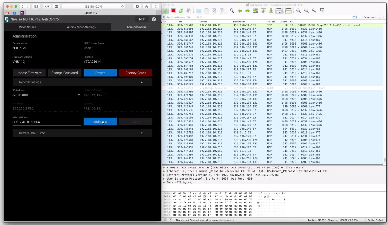 SKAARHOJ PTZ Fly Compact Controller - Setting1