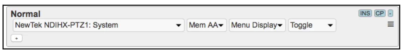 SKAARHOJ PTZ Fly Compact Controller - Setting16