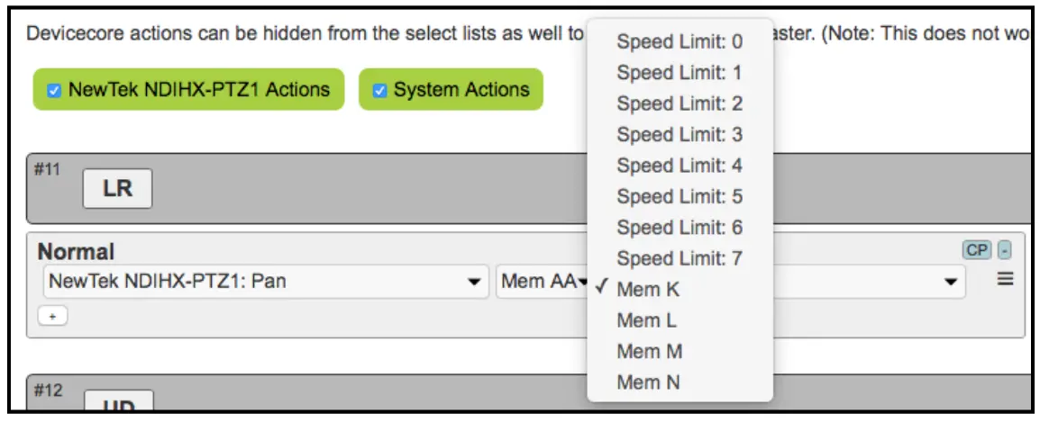 SKAARHOJ PTZ Fly Compact Controller - Setting8