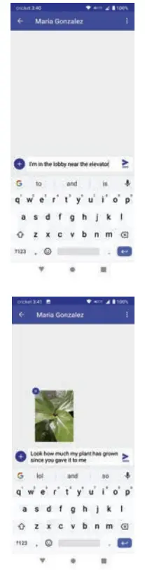 Text and picture messaging