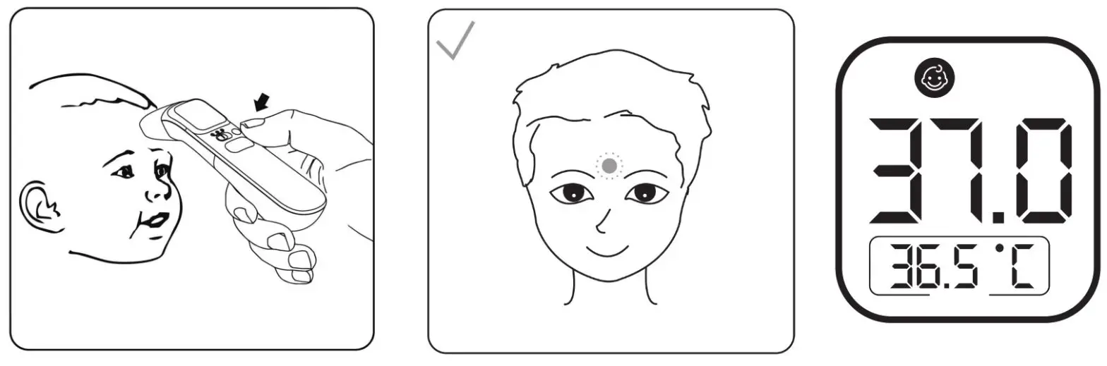 LIFESMART AOJ-20B Touchless Thermometer- F3