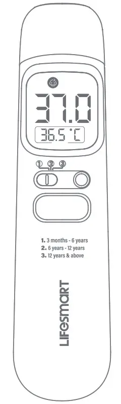 LIFESMART AOJ-20B Touchless Thermometer- logo