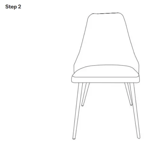 SHANGRI-LA SLLIC2DCGFA Lucca Set of 2 Dining Chairs -- ASSEMBLY STEP2