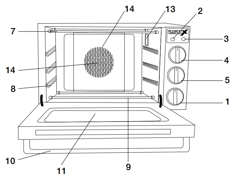 WARING COMMERCIAL WCO250X Quarter Size Heavy Duty Convection Oven - PARTS