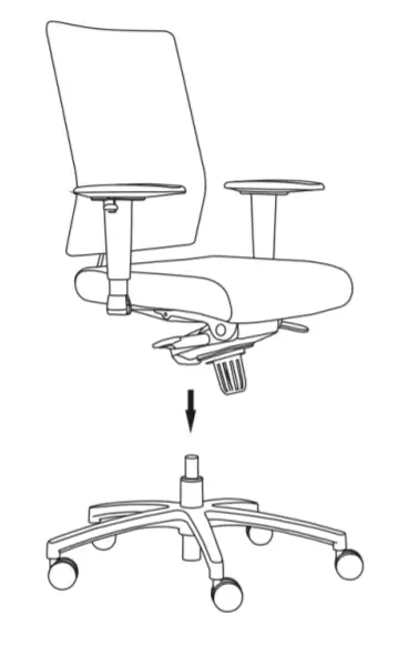Schaffenburg Office Chair serie o45 -FIGURE 5