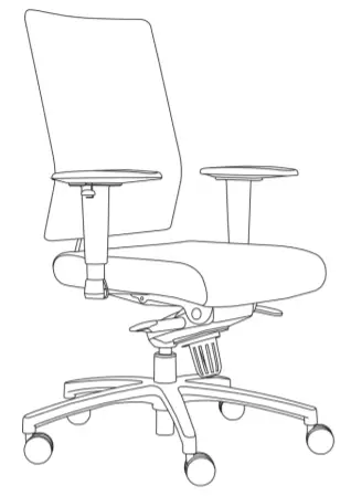 Schaffenburg Office Chair serie o45 -FIGURE