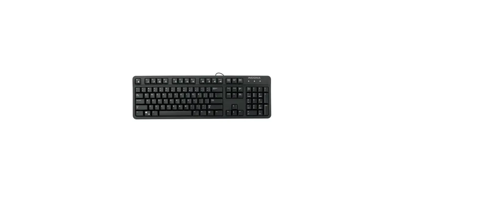 Insignia Ns-pnk8001 Wired Keyboard Quick Setup Guide Insignia Ns-pnk8001 Wired Keyboard Quick Setup Guide