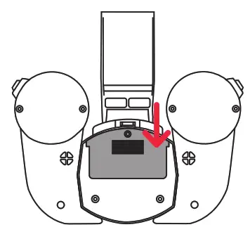 CLOSE THE BATTERY COVER