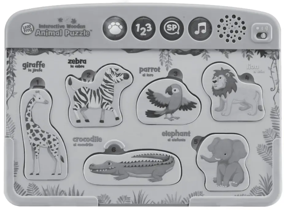 LeapFrog 65625637 Interactive Wooden Animal Puzzle -