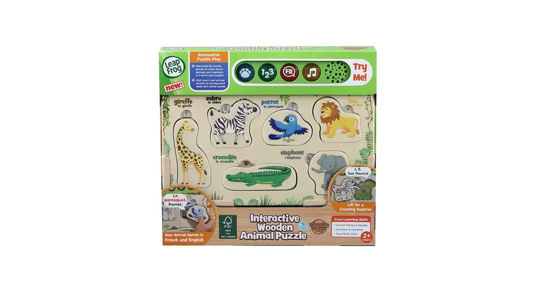 Leapfrog 65625637 Interactive Wooden Animal Puzzle Instruction Manual