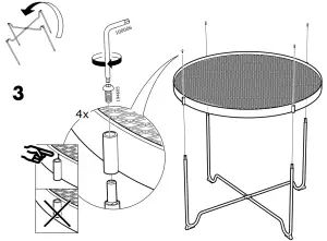 IKEA KROKHOLMEN Side Table Outdoor Beige - figure 7