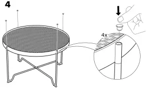 IKEA KROKHOLMEN Side Table Outdoor Beige - figure 8