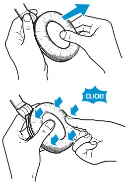 SENNHEISER HD 300 PRO Monitoring Headphone - Ear cushions