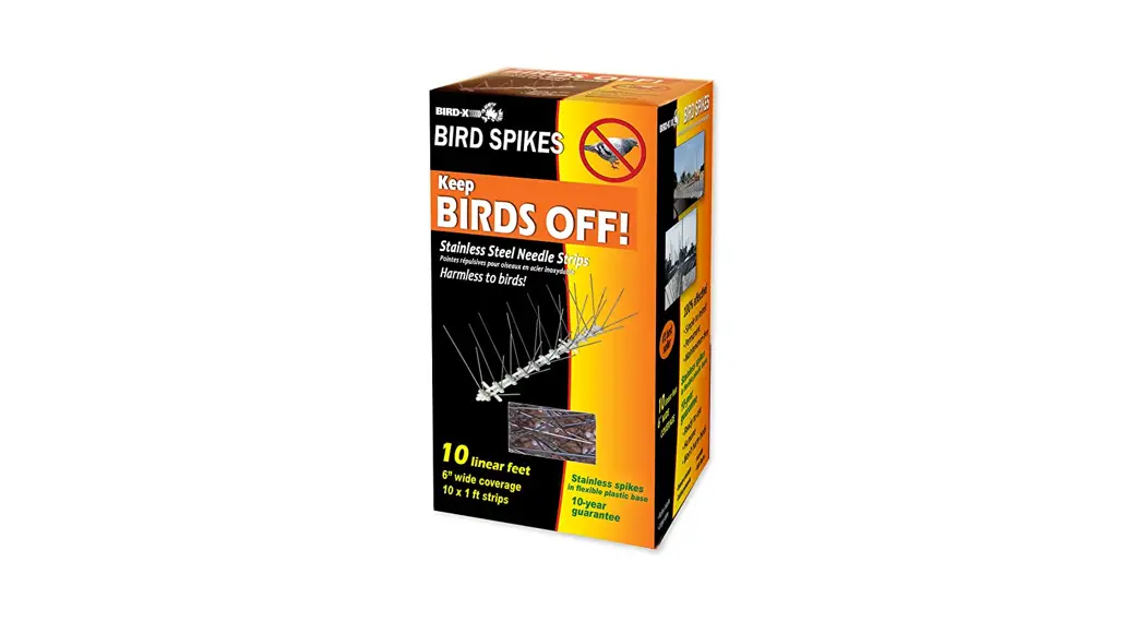 Bird-x Stainless Spikes Needle Strips Instruction Manual Bird-x Stainless Spikes Needle Strips Instruction Manual