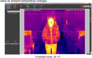 MAGNITY ThermoGroup Thermal Camera for Fever Detection - Forehead mode