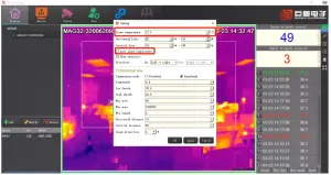 MAGNITY ThermoGroup Thermal Camera for Fever Detection - alarm threshold