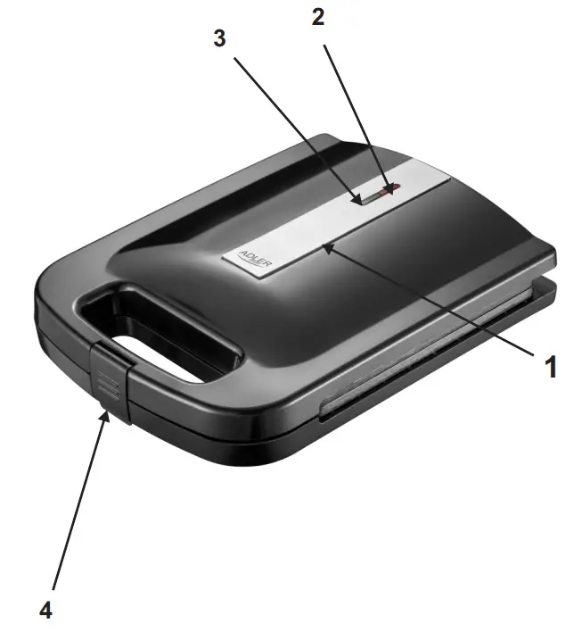 ADLER AD 3055 Sandwich Maker-fig1