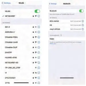 FIG 10 Turn on Bluetooth button on your phone