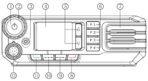 Diga-Talk D2-1000U Digital Mobile Radio - Panel