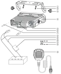 Diga-Talk D2-1000U Digital Mobile Radio - Steps