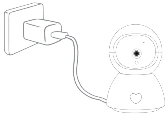 Connect the camera to the Monitor