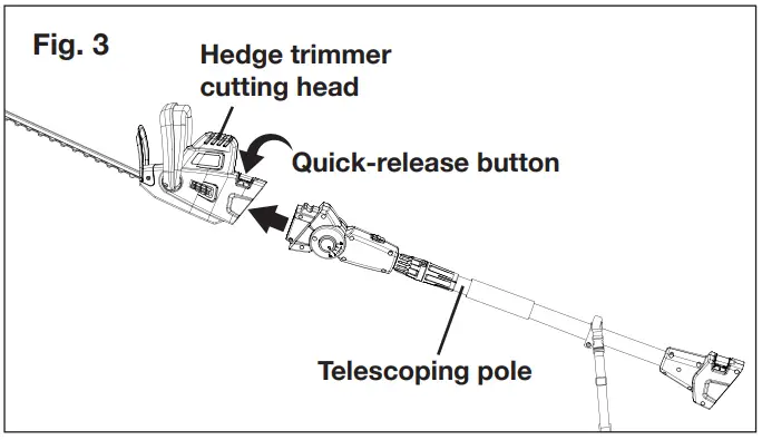 SUNJOE SJH904E RM Electric Ple Hedge Trimmer - Fig 1
