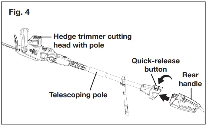 SUNJOE SJH904E RM Electric Ple Hedge Trimmer - Fig 3