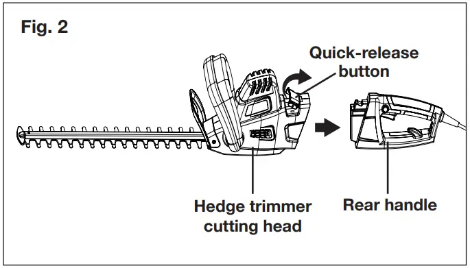 SUNJOE SJH904E RM Electric Ple Hedge Trimmer - Fig