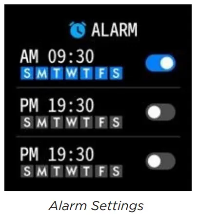 ITECH Gladiator 2 Smartwatch - Alarms
