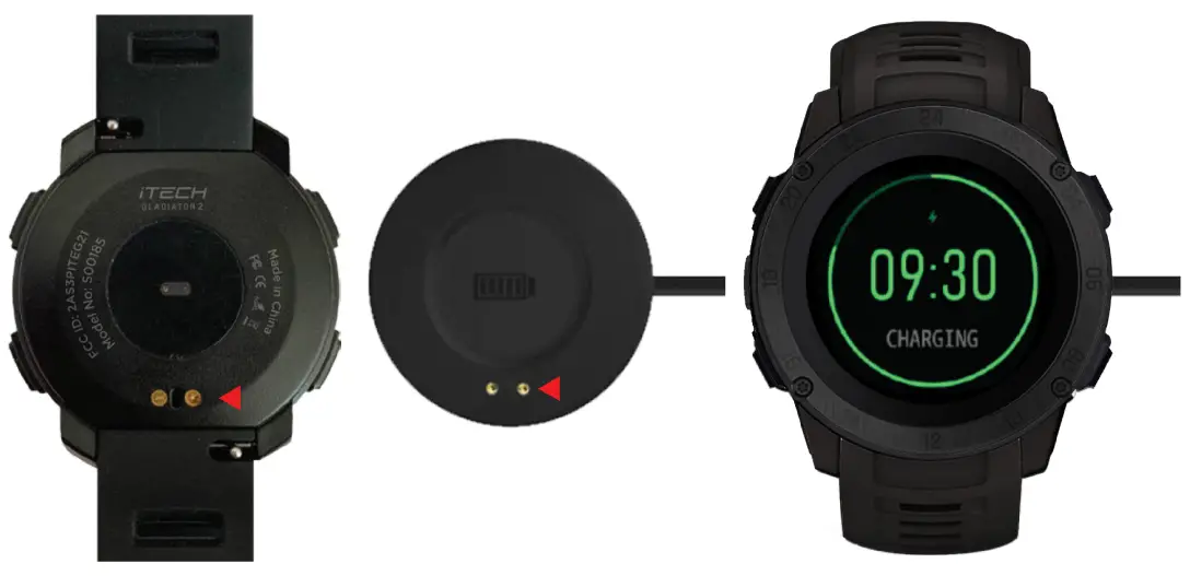 ITECH Gladiator 2 Smartwatch - Charging