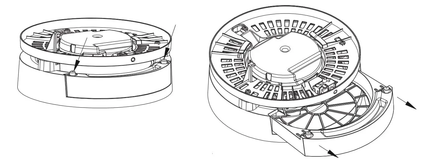 HAMPTON BAY FC120-CARL 48-Inch LED Indoor Air Filtering Ceiling Fan - Install the purification assembly