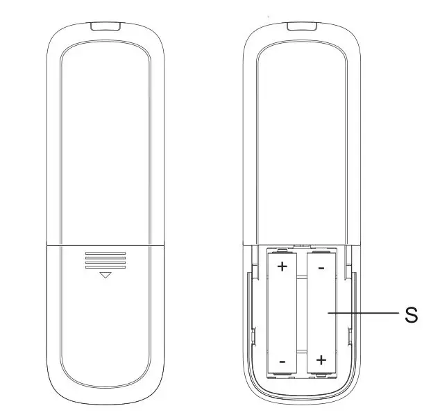 HAMPTON BAY FC120-CARL 48-Inch LED Indoor Air Filtering Ceiling Fan - Installing the batteries
