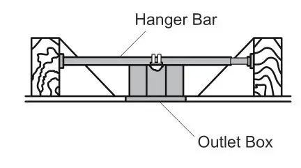 HAMPTON BAY FC120-CARL 48-Inch LED Indoor Air Filtering Ceiling Fan - hanger bar, outlet box