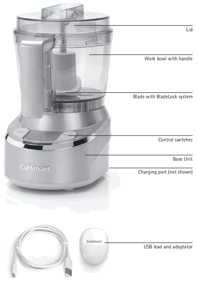 Cuisinart RMC100U Cordless Mini Prep Pro - Product Description
