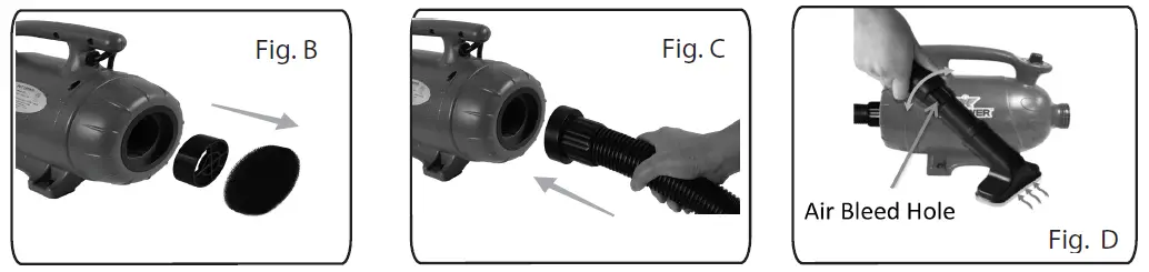 XPOWER B-2 Pro-At-Home Pet Dryer + Vacuum fig 2