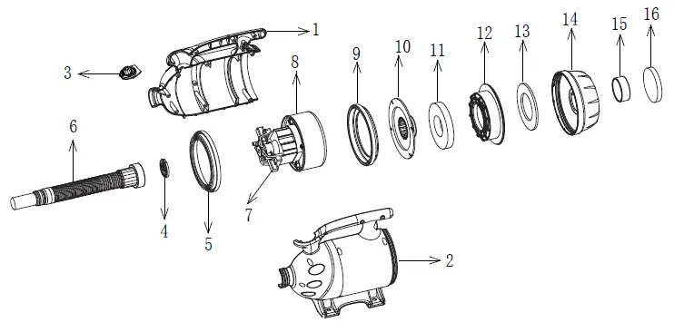 XPOWER B-2 Pro-At-Home Pet Dryer + Vacuum fig 4