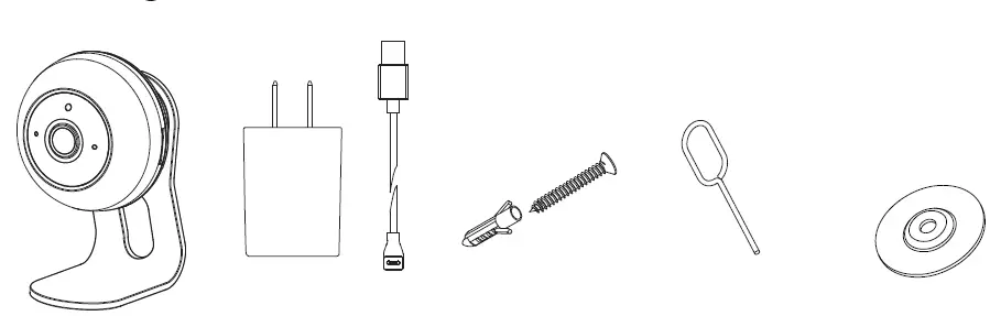 winees WP01002 Home Security Mini Camera with Motion Detection fig1