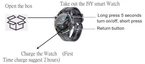 AROMA I9Y Sports Smart Watch - box