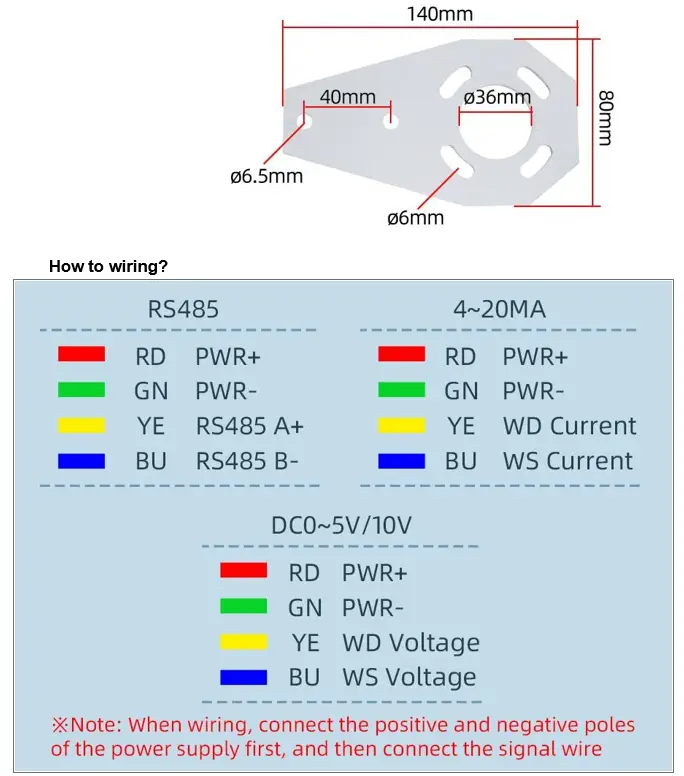 SONBEST SM5389B RS485 Outdoor Aluminum Wind Speed and Direction Integrated Sensor - Fig 2