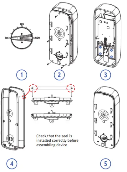 U PROX PIR Outdoor Wireless Outdoor Motion Detector - BATTERY REPLACEMENT
