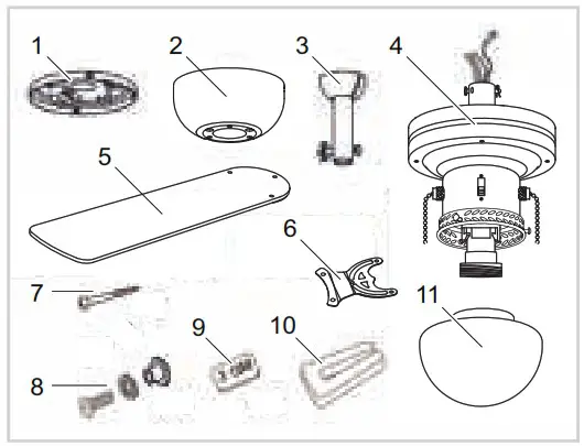 bESTRON DHB42W Ceiling Fan - Operation General