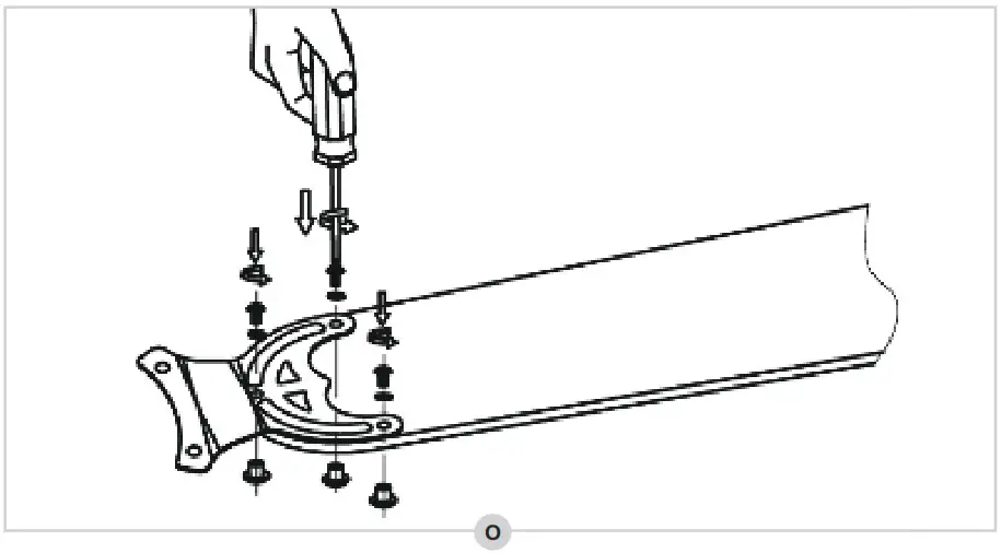 bESTRON DHB42W Ceiling Fan - installing the mouting plate 3