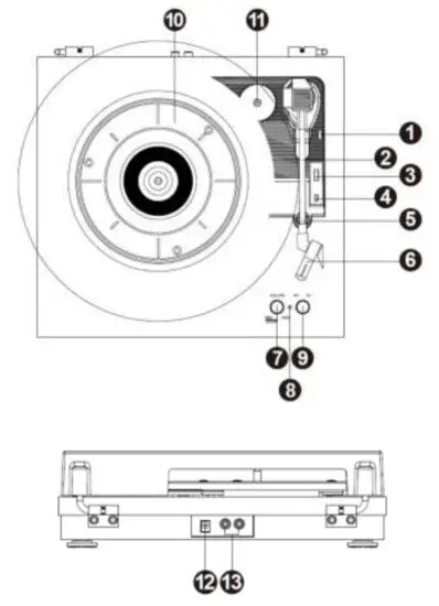FENTON RP165 Series Record Player Set - OVERVIEW