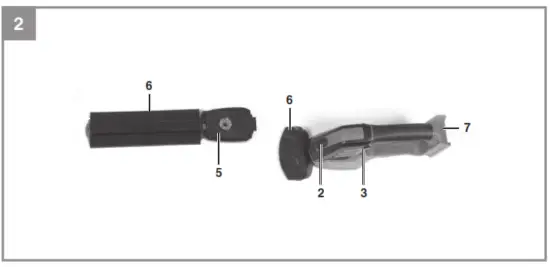 Einhell GE-CG 18 Cordless Grass and Shrub Shears - Fig 2