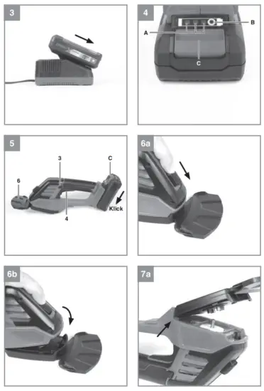 Einhell GE-CG 18 Cordless Grass and Shrub Shears - Fig 3
