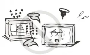 a drawing of a cartoon character